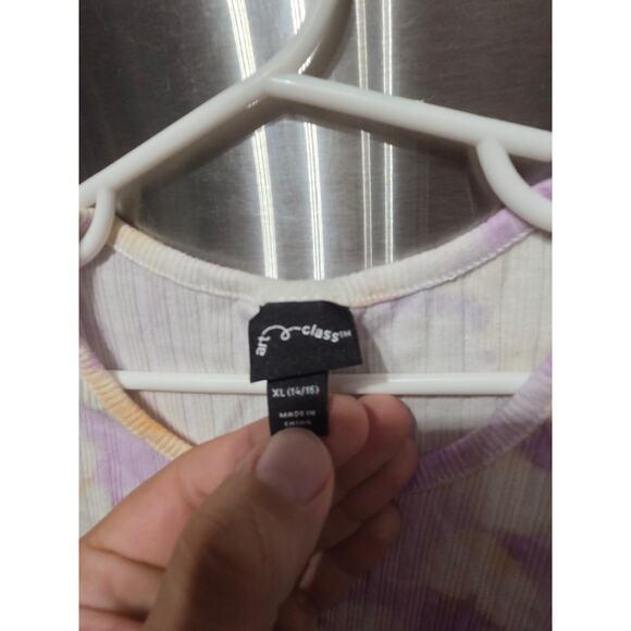 5/$25 Purple and Orange Ribbed Dress - Art Class - XL (14-16) - Picture 3 of 3